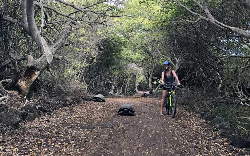 sports in galapagos biking