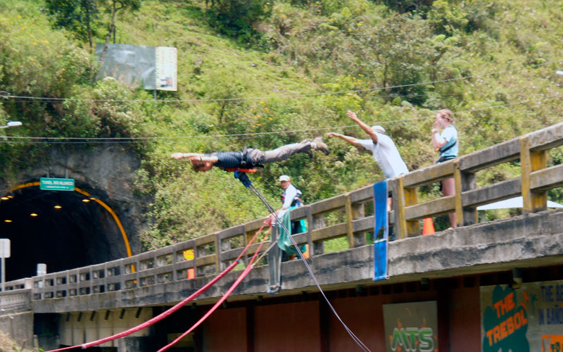 bungee jumping ecuador adventure travel sports