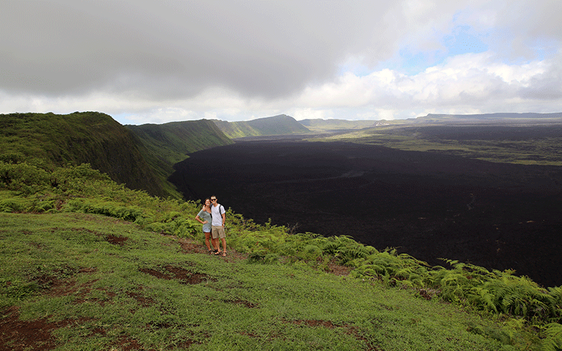 sierra negra volcanoe galapagos ecuador