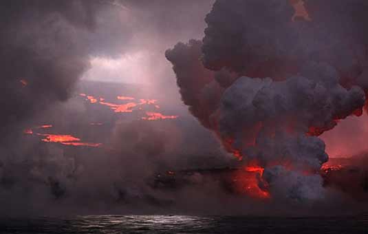 Volcanic Eruption - Fernandina Island